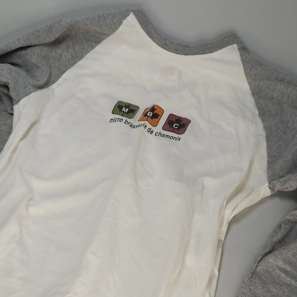 Vintage Micro Brasserie Chamonix Baseball Tee S - Picture 2 of 10